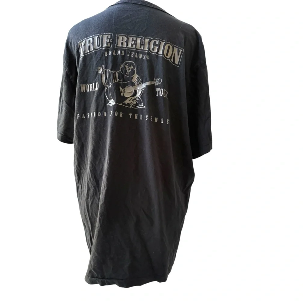 True Religion Navy Blue Short Sleeve Tee XL